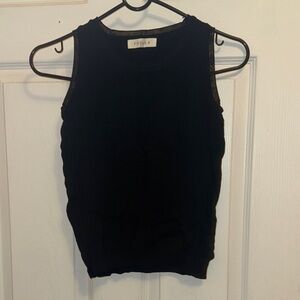 Black Sleeveless Top